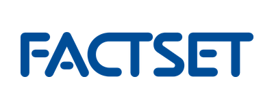 FactSet financial data and analytics platform logo used by Ambra Research